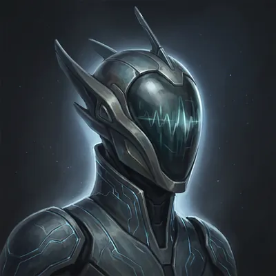 A Commander in a sleek helmet with a mirrored visor.